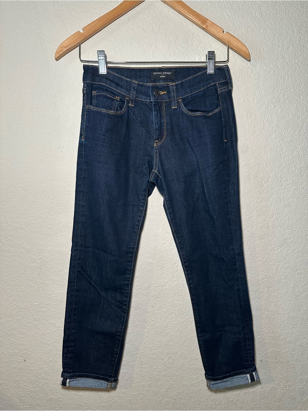 Banana Republic Dark Indigo Cropped Jeans